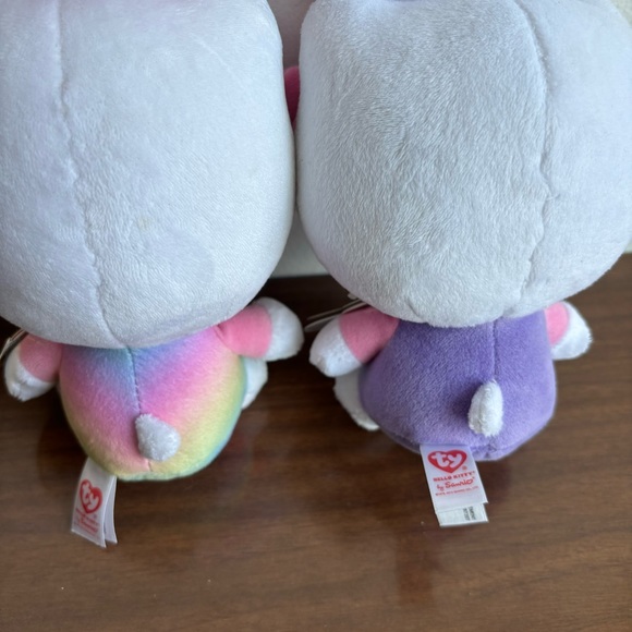 Sanrio Hello Kitty Easter Bunny Ear Ty Plush Toys - Picture 4 of 5